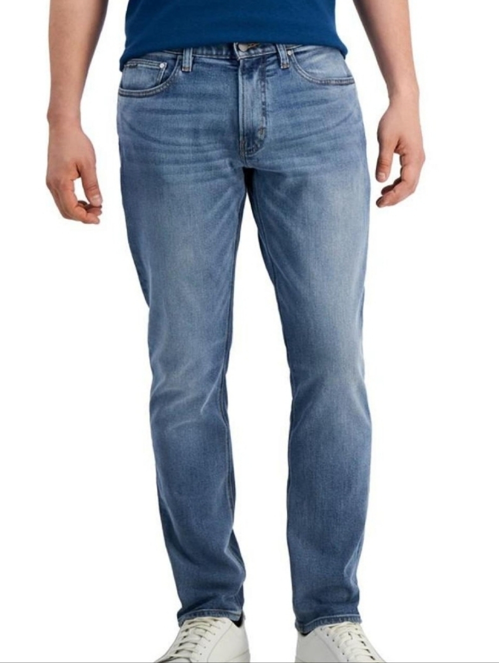 Michael Kors Grant Classic Fit Medium Light Wash Stretch Denim Jean 38 x 30